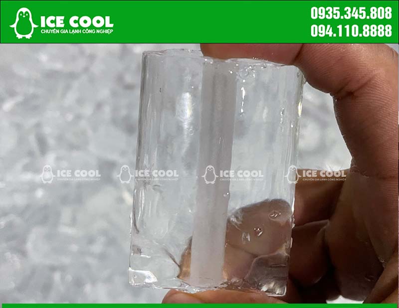 Đá viên tinh khiết sản xuất từ máy làm đá viên ICE COOL