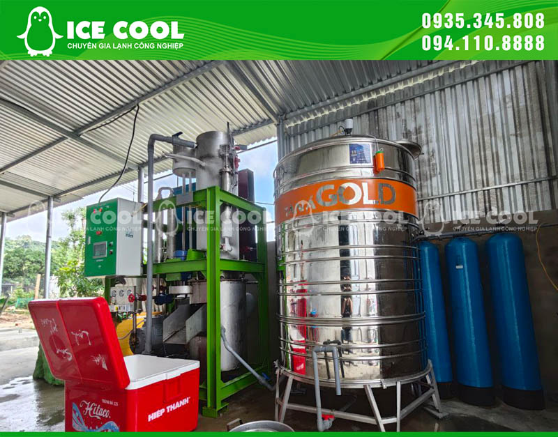 Máy đá viên 1 tấn ICE COOL chất lượng cao