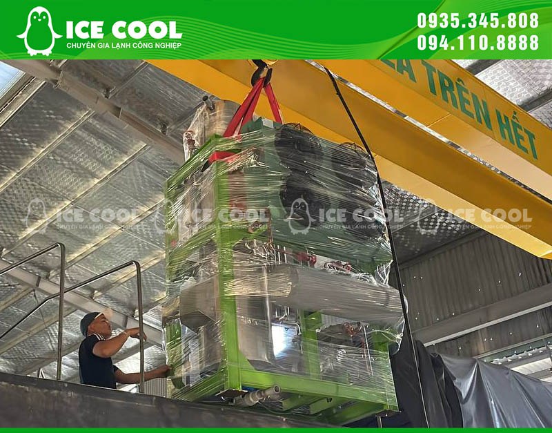 Máy làm đá viên 1 tấn được chuyển giao thành công tại Ninh Thuận cho khách hàng