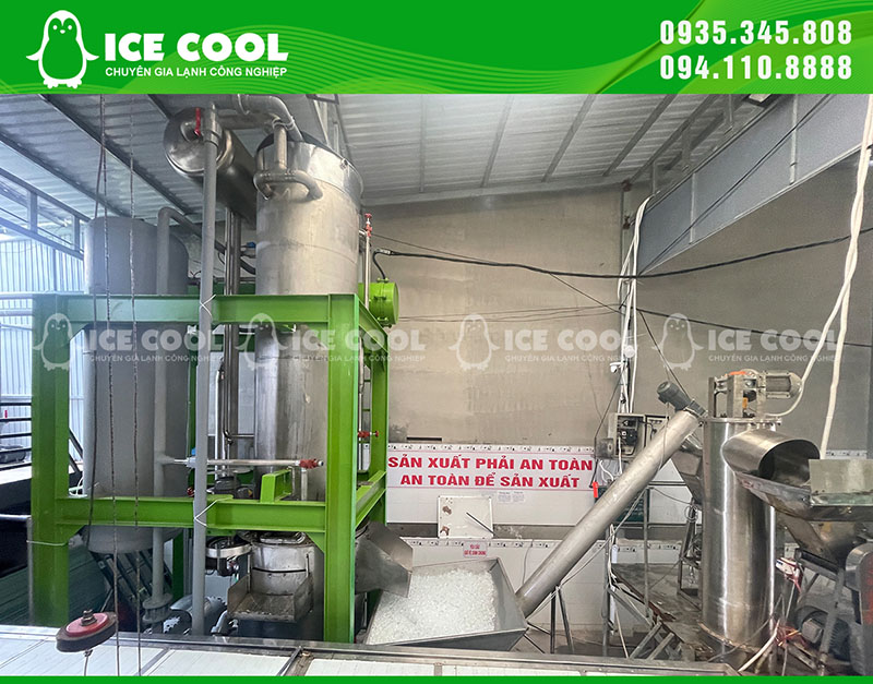 Cơ sở sản xuất đá viên mà ICE COOL đã lắp đặt 