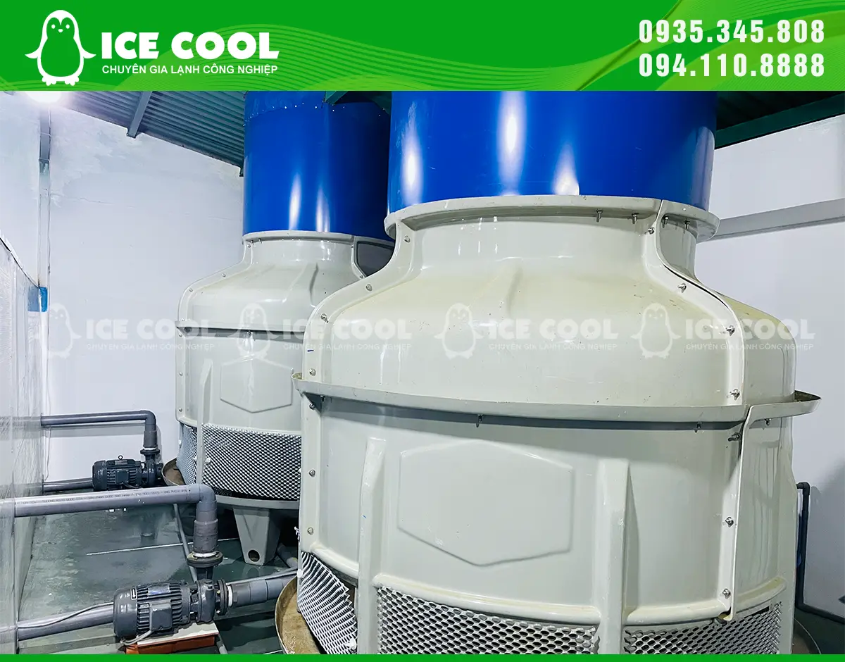 Tháp giải nhiệt của máy đá viên ICE COOL