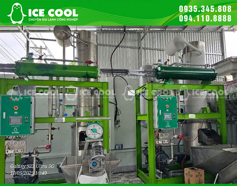 Cung cấp hệ thống 2 máy đá viên đến Trà Vinh - Đáp ứng nhu cầu mùa hè tăng cao