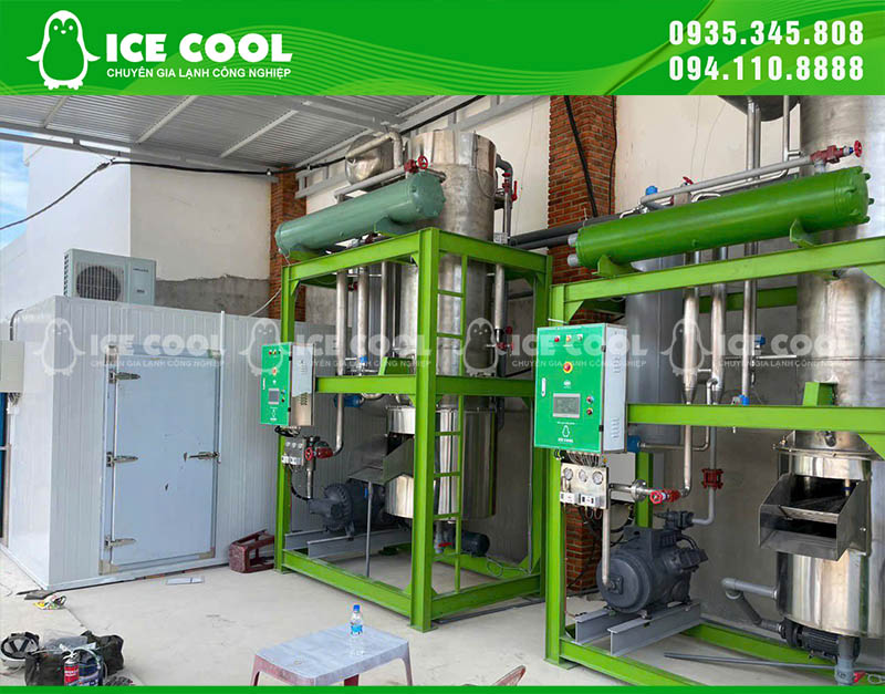 ICE COOL cung cấp máy đá viên 10 tấn và máy đá cà phê 5 tấn tại Khánh Hòa