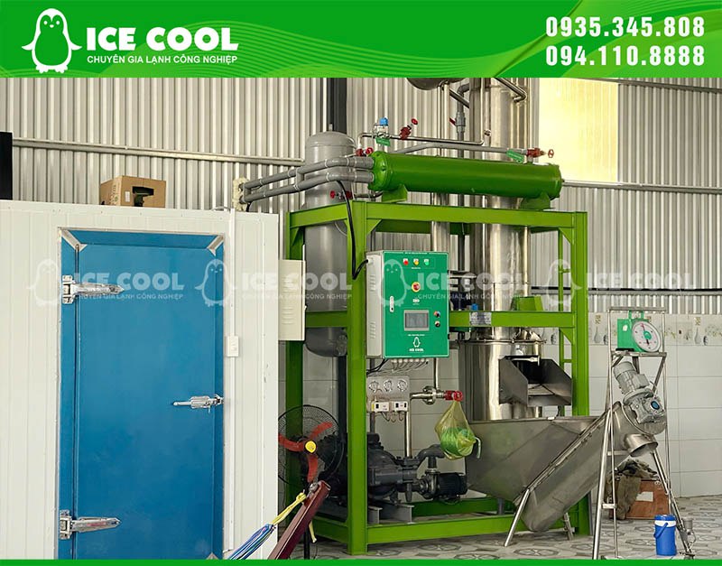 Lắp đặt máy đá viên cà phê 5 tấn tại Bình Dương - Phục vụ cho nhu cầu đá viên lớn trên thị trường