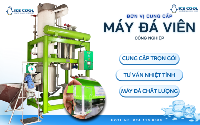 Đơn vị cung cấp máy đá viên công nghiệp uy tín, giải pháp trọn gói từ A–Z