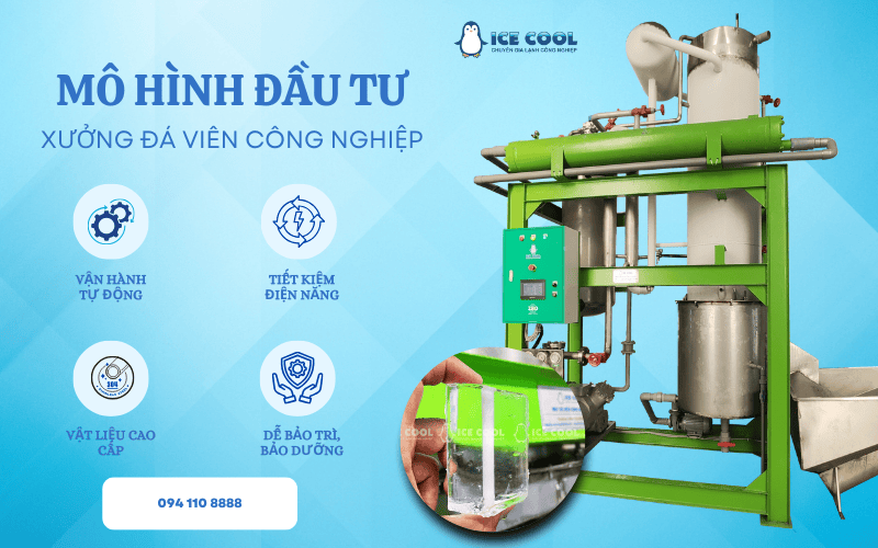 Mô hình đầu tư xưởng đá viên công nghiệp