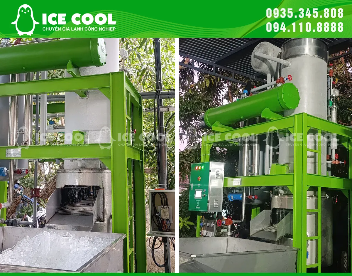 Lắp đặt hệ thống sản xuất đá viên tại Cam Lâm, Khánh Hòa - Giải pháp đá viên cho nhu cầu lớn mùa Tết