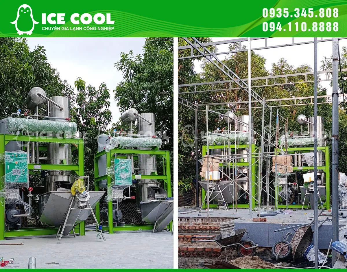 Lắp đặt nhà xưởng làm đá viên đúng chuẩn