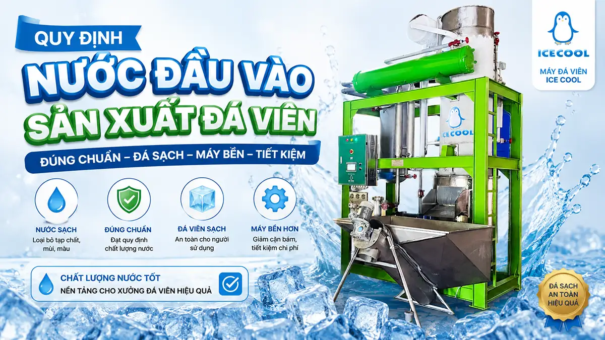 Quy định nước đầu vào sản xuất đá viên