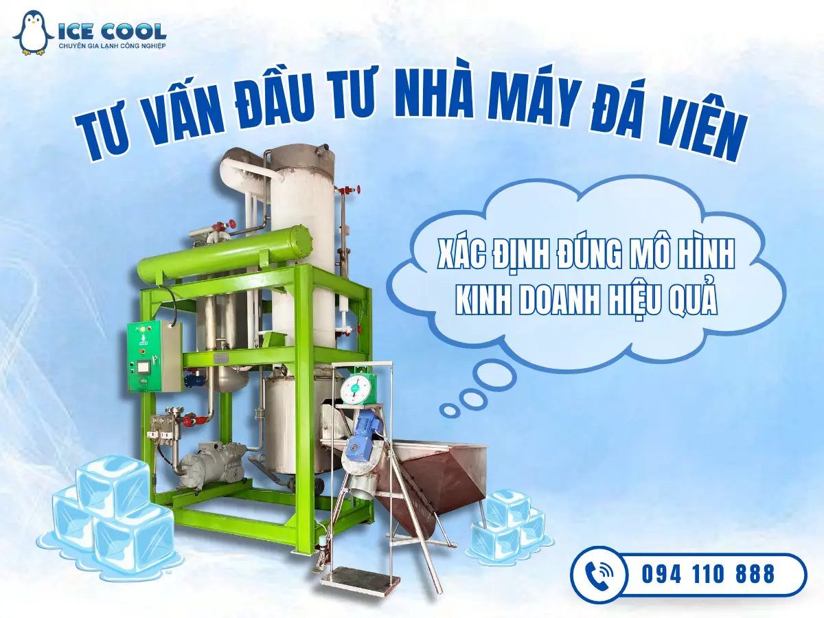 Tư vấn đầu tư nhà máy đá viên giúp xác định đúng mô hình kinh doanh