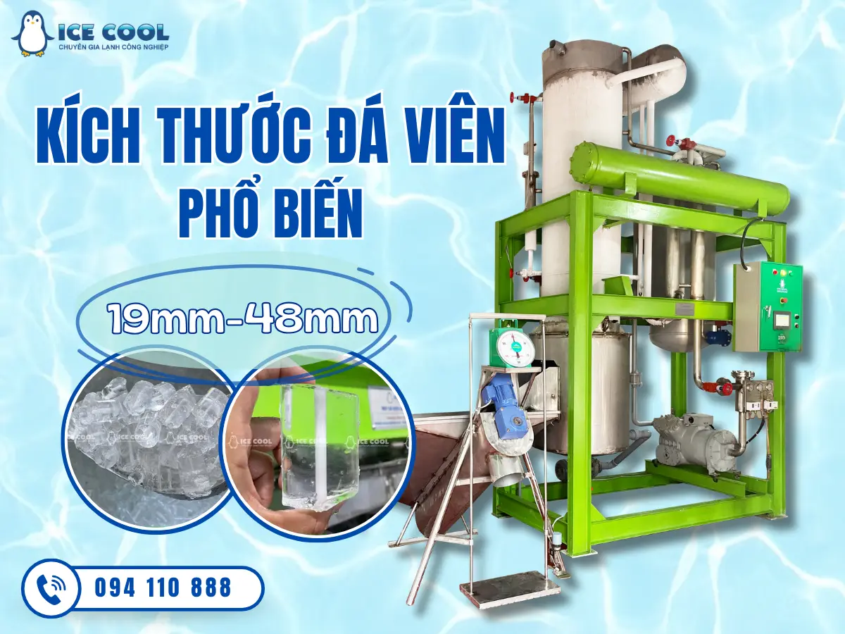 Tìm hiểu kích thước đá viên phổ biến trên thị trường hiện nay