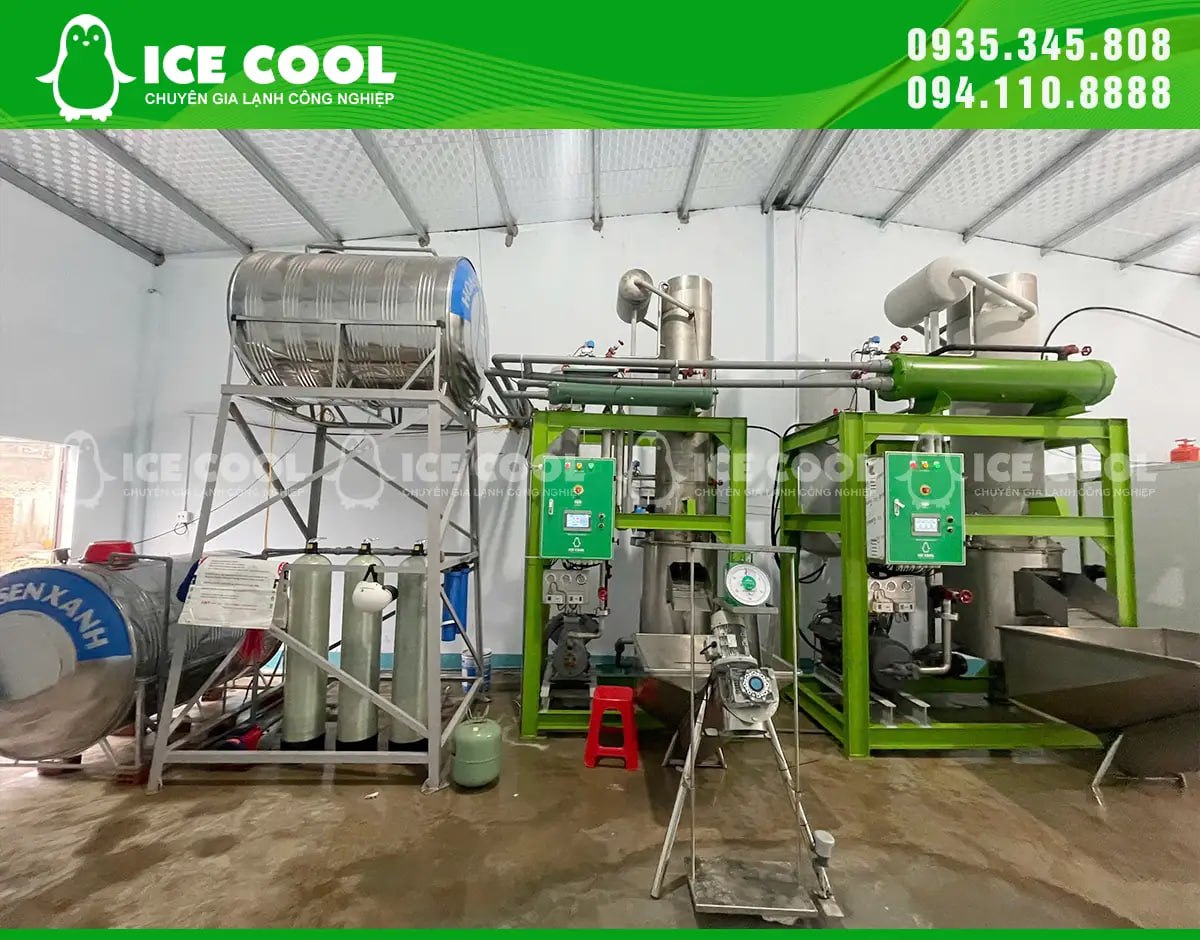 Máy đá viên ICE COOL với vật liệu chất lượng cao, bền bỉ