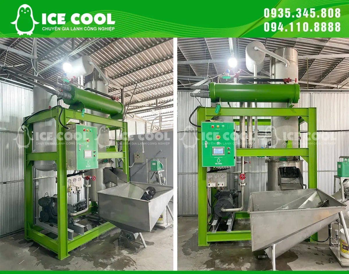 Cung cấp máy đá viên 7 tấn đến Long An phục vụ mùa nắng nóng