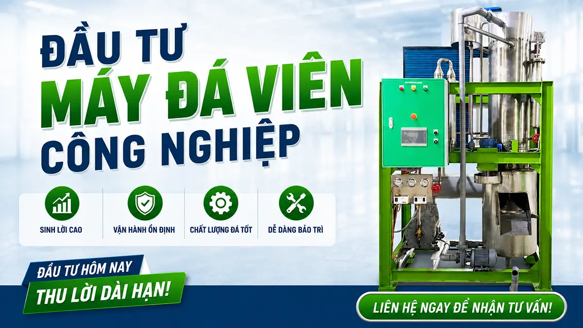 Cơ hội phát triển kinh doanh từ việc đầu tư máy đá viên công nghiệp