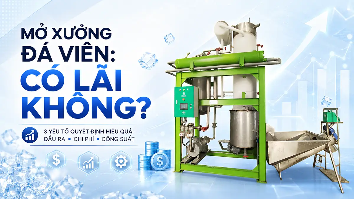 Đầu tư xưởng đá viên có lợi nhuận không? Những yếu tố quyết định thành công