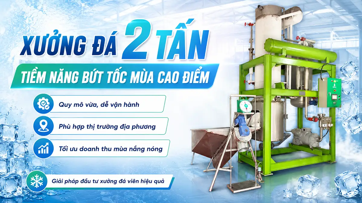 Mô hình xưởng đá 2 tấn và tiềm năng kinh doanh mùa cao điểm