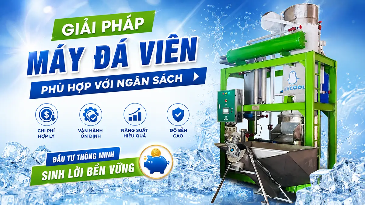 Đề xuất giải pháp máy đá viên phù hợp với ngân sách của từng cơ sở
