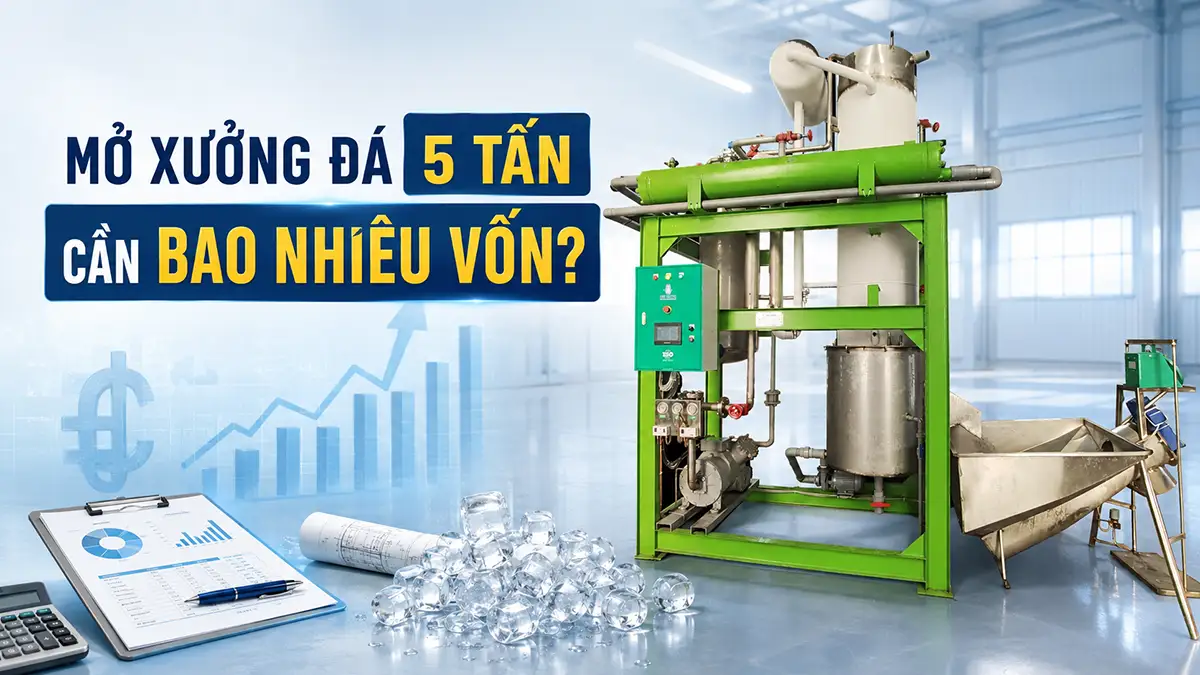 Dự toán chi phí xây dựng xưởng đá viên 5 tấn từ A–Z